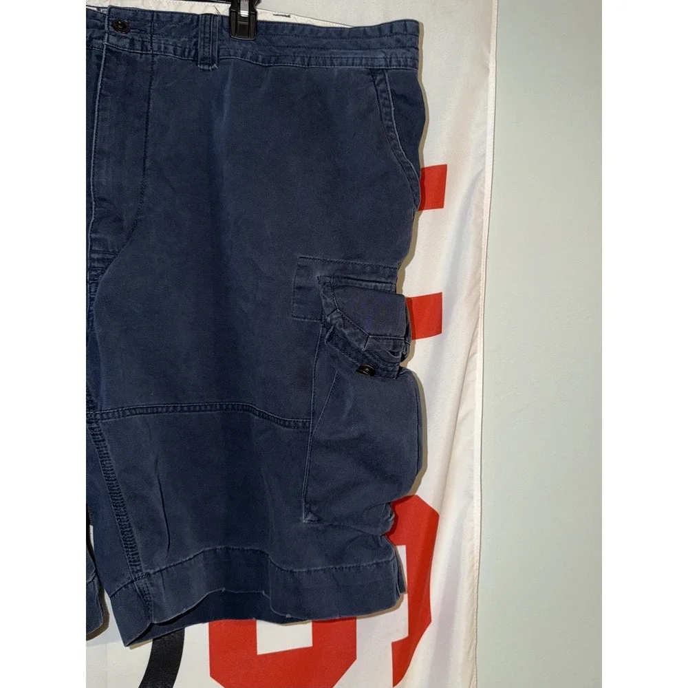 Polo Ralph Lauren Cargo Shorts Mens 50 Big Navy Blue Baggy Wide Leg
